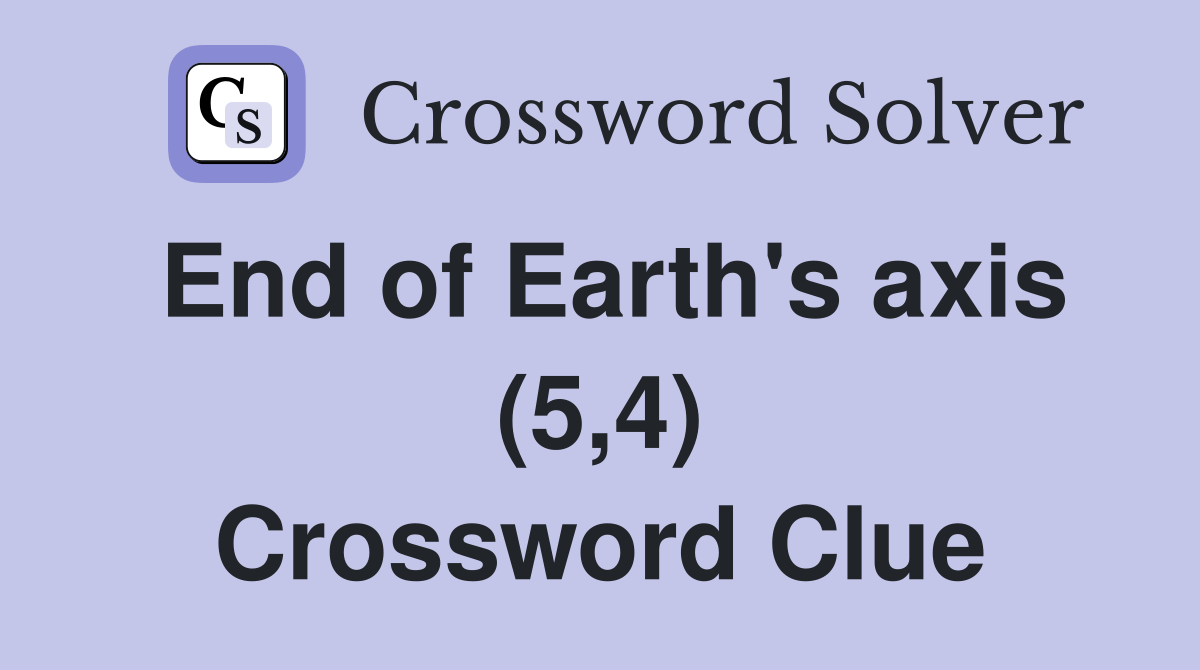 End of Earths axis 54